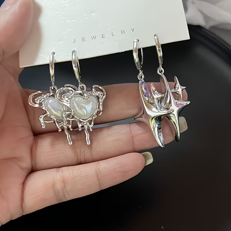 Aretes Y2K Heart & Star - Image 2