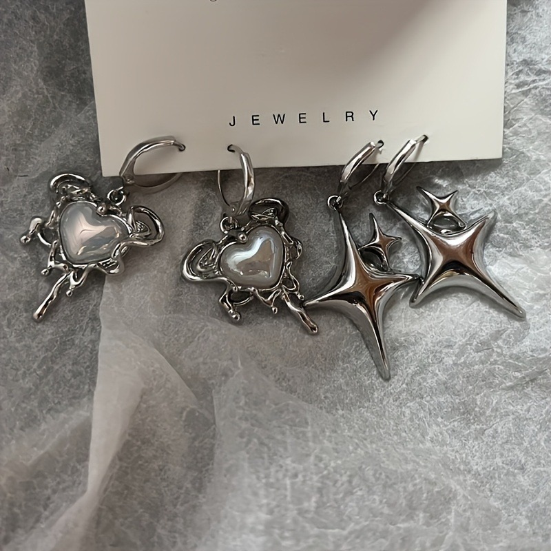 Aretes Y2K Heart & Star