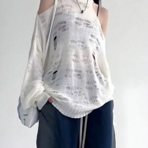 Suéter Korean Cold Shoulder